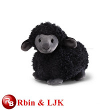 Personalizado OEM design! Preto inteligente Stuffed brinquedos de pelúcia bonito mini ovelha brinquedos de pelúcia